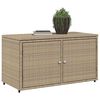 vidaXL Gartenschrank Beige 110x55x60,5 cm Poly Rattan
