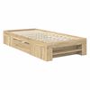 vidaXL Bettrahmen mit Kopfteil Sonoma-Eiche 90 x 200 cm Holzwerkstoff