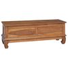 vidaXL TV-St&auml;nder Natur 110 x 35 x 40 cm Massivholz Teak