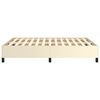 vidaXL Bettgestell Creme 140x190 cm Kunstleder