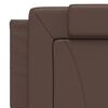 vidaXL Bett "Viana" mit Matratze Braun 160x200 cm Kunstleder