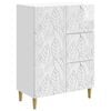 vidaXL Sideboard Hochglanz Wei&szlig; 66 x 34,5 x 90 cm Holzwerkstoff