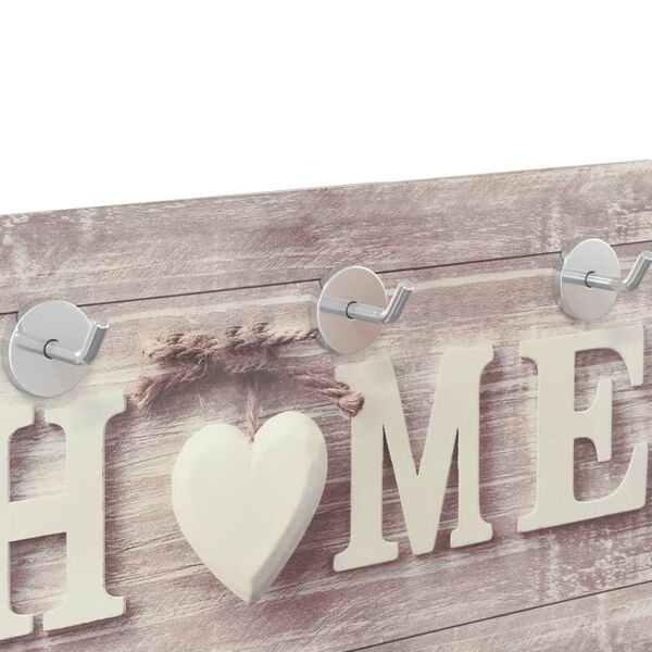 vidaXL Wandgarderobe 40x25 cm Hartglas Home