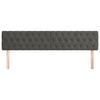 vidaXL Kopfteile Dunkelgrau 200x7x78/88 cm Samt