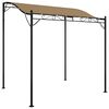 vidaXL Markise Taupe 2x2,3 m 180 g/m&sup2; Stoff und Stahl
