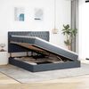 vidaXL Aufbewahrungsbett mit Matratze Dunkelgrau 160 x 200 cm Samt