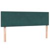 vidaXL Boxspringbett mit Matratze Dunkelgr&uuml;n 140x210 cm Samt