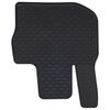vidaXL Autofu&szlig;matte 4 pcs Schwarz Gummi