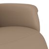 vidaXL Relaxsessel mit Fu&szlig;teil Cappuccino-Braun Kunstleder