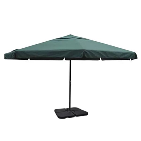vidaXL Sonnenschirm Aluminium Tragbarer Sonnenschirmst&auml;nder Gr&uuml;n