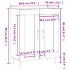 vidaXL Sideboard Wei&szlig; 69,5x34x90 cm Holzwerkstoff