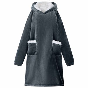 vidaXL Decken-Hoodie Marineblau M Fleece und Flanell