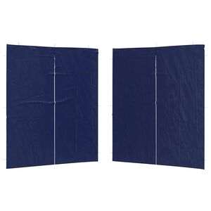 vidaXL Party Zelt Seitenteil 2 pcs Blau 200 x 195 cm PE und Stahl