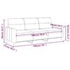 vidaXL 3-Sitzer-Sofa Creme 180 cm Stoff