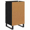 vidaXL Sideboard Schwarz Eichen-Optik 40 x 35 x 70 cm Holzwerkstoff