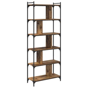 vidaXL B&uuml;cherregal 5 Ebenen 76 x 32 x 192 cm Holzwerkstoff Altholz