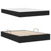 vidaXL Aufbewahrungsbett mit Matratze Schwarz 140 x 200 cm Polyester