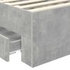 vidaXL Bettrahmen Beton Grau und Silber 70 x 190 cm Holzwerkstoff