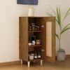 vidaXL Sideboard Räuchereiche 34,5x34x90 cm Holzwerkstoff