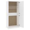 vidaXL Kleiderschrank Weiß 90x52x200 cm Holzwerkstoff