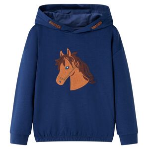 vidaXL Kinder-Kapuzenpullover Marineblau 92