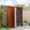 vidaXL Gartenh&uuml;tten Braun 140,5 x 74 x 200 cm Metall