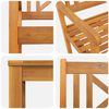 vidaXL Garten Essgruppe 5 pcs Braun Massivholz Akazie