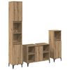 vidaXL Badezimmerm&ouml;bel-Set 3 Stk. Artisan-Eiche 30 x 30 x 190 cm
