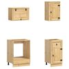 vidaXL Schrank mit Regal SKI 8 pcs Honigbraun Massives Kiefernholz