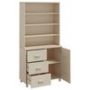 vidaXL Highboard HAMAR Massivholz Kiefer Honigbraun
