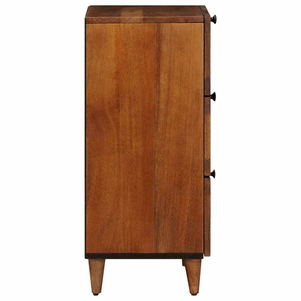 vidaXL Sideboard mit Speicher Walnuss 40 x 33 x 75 cm Massivholz Mango