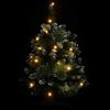 vidaXL K&uuml;nstlicher Weihnachtsbaum mit Beleuchtung & St&auml;nder Gr&uuml;n 60 cm