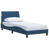 vidaXL Bettgestell ohne Matratze "Hanko" Blau 80x200 cm Stoff