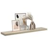 vidaXL Schweberegal Eichen-Optik 120x23,5x3,8 cm MDF