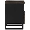 vidaXL Nachttisch 2 pcs Walnuss 40 x 33 x 46 cm Massivholz Akazie