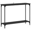 vidaXL Konsolentisch mit Regal Schwarz Eichen-Optik 101 x 30.5 x 75 cm
