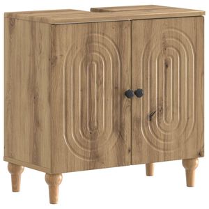 vidaXL Waschbeckenschrank ALKMAAR Artisan-Eiche 59,5 x 31,5 x 59 cm