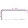 vidaXL Spitzenvorhang mit Vorh&auml;ngen Floral Wei&szlig; 280 x 750 cm Polyester