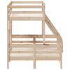 vidaXL Etagenbett 80x200/120x200 cm Massivholz Kiefer