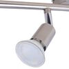 vidaXL Deckenleuchte mit 6 LED Spotlights Satin Nickel