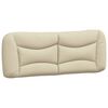vidaXL Bettgestell ohne Matratze "Hvar" Creme 140x200 cm Stoff