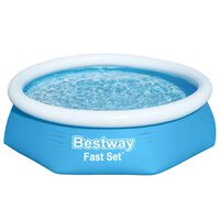 Bestway Swimmingpool Aufblasbar Rund Fast Set 244x66 cm 57265