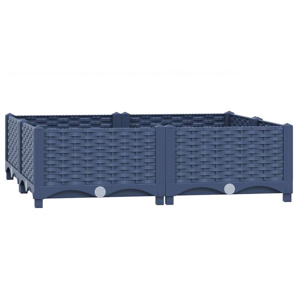vidaXL Hochbeet 80x80x23 cm Polypropylen