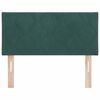 vidaXL LED Kopfteil Dunkelgr&uuml;n 90 cm Kunstleder