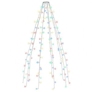 vidaXL Weihnachtsbaum-Lichternetz mit 150 LEDs Mehrfarbig 150 cm