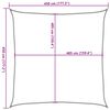 vidaXL Sonnensegel 160 g/m&sup2; Beige 4,5x4,5 m HDPE