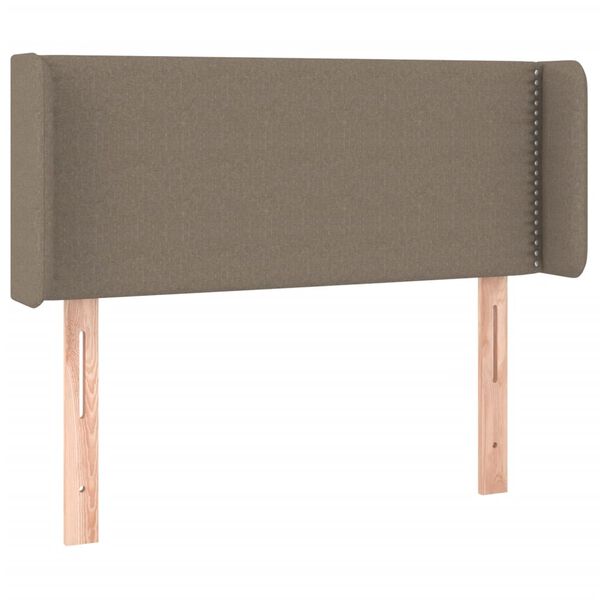 vidaXL LED Kopfteil Taupe 103x16x78/88 cm Stoff
