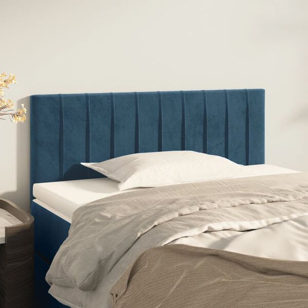 vidaXL Kopfteil Dunkelblau 90x5x78/88 cm Samt