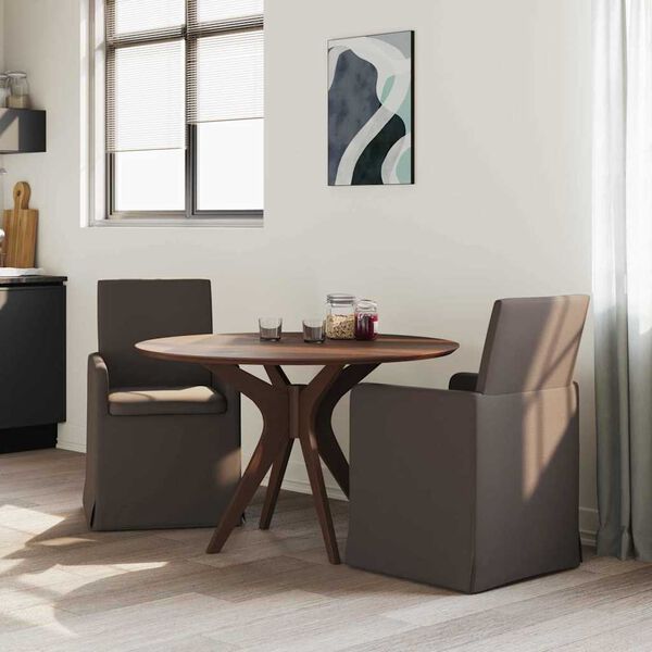 vidaXL Esszimmerst&uuml;hle 2 pcs Dunkelgrau 57 x 67 x 95 cm Leinen