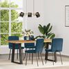 vidaXL Esszimmerst&uuml;hle 4 Stk. Blau Samt
